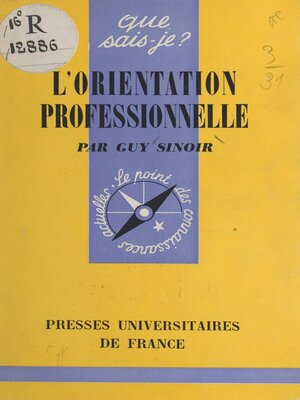 cover image of L'orientation professionnelle